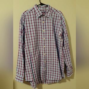 Vineyard Vines Men's Size Large Long Sleeve Button Up Whale Shirt Great